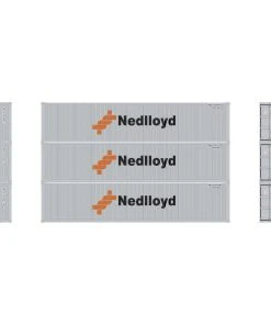 Athearn HO 40' Corrugated Low Container, Nedlloyd # 1 (3)