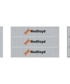 Athearn HO 40' Corrugated Low Container, Nedlloyd # 2 (3)