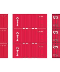 Athearn HO 20' Corrugated Container, CTIU (3)
