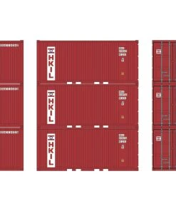 Athearn HO 20' Corrugated Container, HKUU (3)