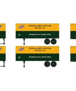 Athearn HO 25' Trailers, C&NW #3770, #3792 (2)