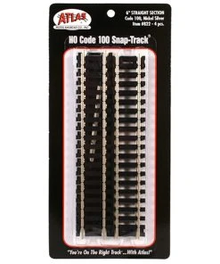 Atlas Model Railroad HO Code 100 6" Straight (4)
