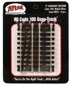Atlas Model Railroad HO Code 100 3" Straight (4)