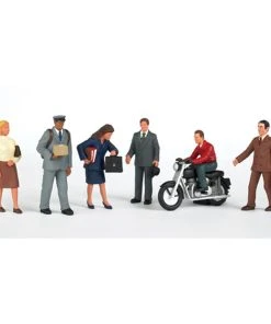 Bachmann Industries HO City People With Motorcycle (7)